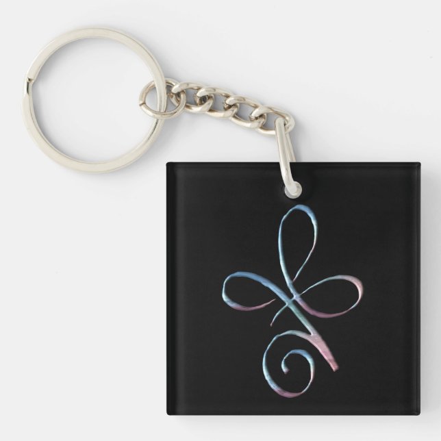 Gradient Unconditional Love Key Ring (Front)
