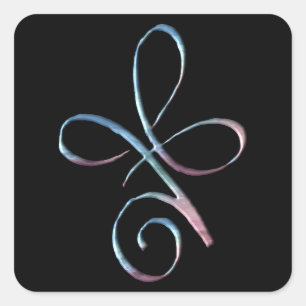 Gradient Unconditional Love Square Sticker