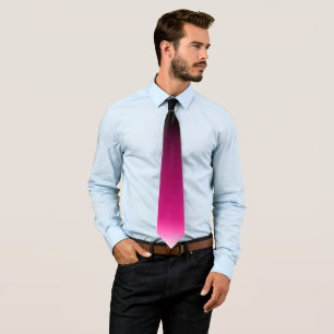 Gradient white pink burgundy tie