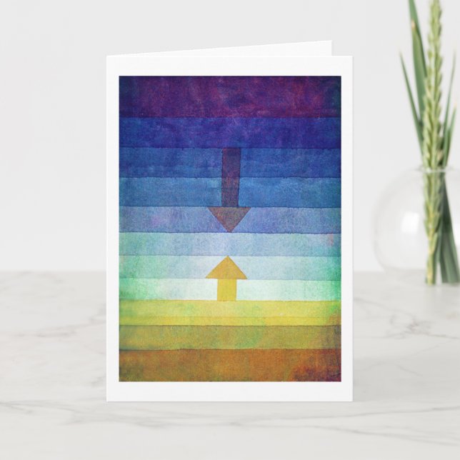 Gradient with Arrow, Paul Klee Card (Front)