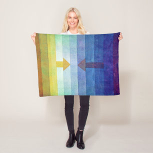 Gradient with Arrow, Paul Klee Fleece Blanket