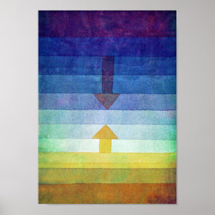 Gradient with Arrow, Paul Klee Poster