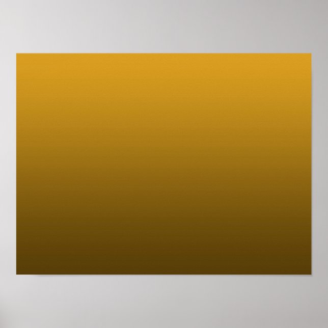 Gradient Yellow - deep to light | Mood Background| Poster (Front)