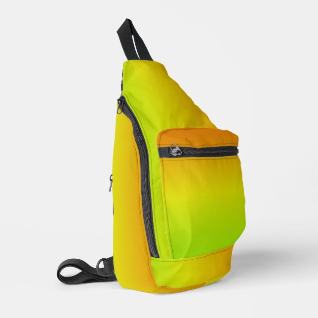 Gradient Yellow To Orange Sling Bag (Left Corner)