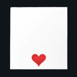 Gradients RED LOVE HEART your text & ideas Notepad<br><div class="desc">Pretty Hearts Composing by EDDA Fröhlich / EDDArt | Happy feeling for gifts in Love | for more Products & Designs feel free to contact me: contact@eddart.de or have a look here: www.zazzle.com/prettypatternarts* and here: www.zazzle.com/eddartshop* and here: www.zazzle.de/eddartiful*</div>