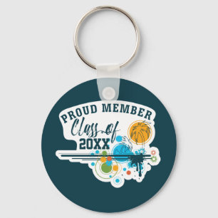 Grads Class of Custom Year Graduation Key Ring
