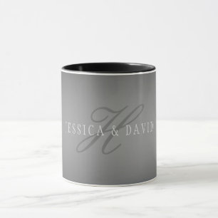 Gradually Changing Gradient Grey Any Name/s Mug