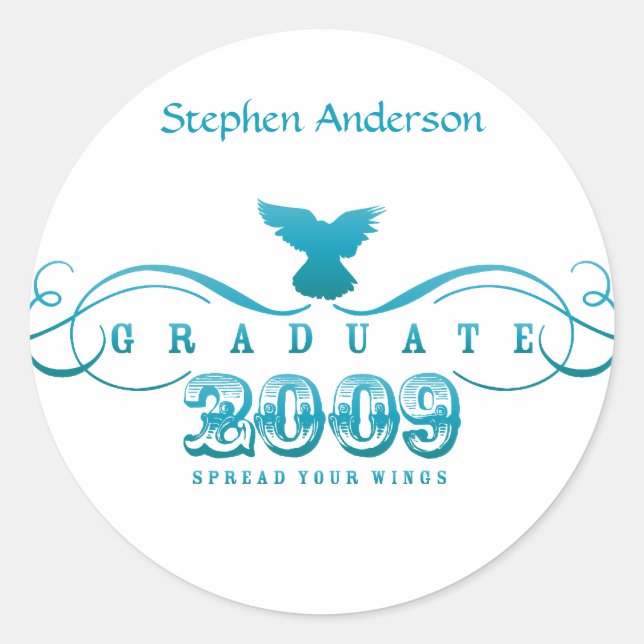 Graduate 2009-Spread Your Wings Stickers (Front)