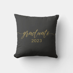 Graduate 2023 Gold Calligraphy Design Cushion