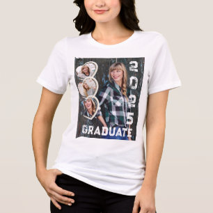 Graduate 2025 Photo Hearts Tri-Blend Shirt