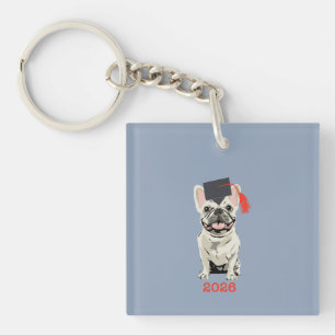 Graduate 2026, cute dog key ring