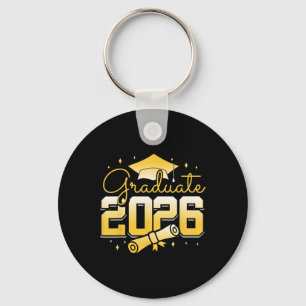 Graduate 2026 Graduation Cap Diploma Celebration Key Ring