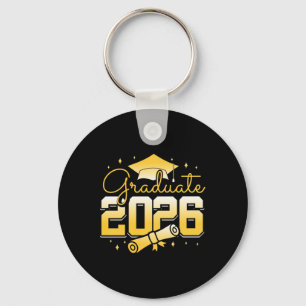 Graduate 2026 Graduation Cap Diploma Celebration P Key Ring