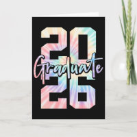 Graduate 2026 Graduation Cap Diploma Tie Dye Premi