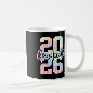 Graduate 2026 Graduation Cap Diploma Tie Dye Premi Coffee Mug