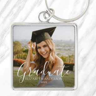 Graduate 2026 Script Custom Photo Key Ring