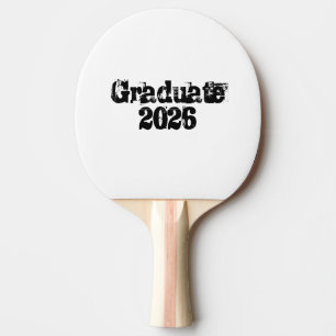 Graduate 2026 Trending Cool text  Hoodie Ping Pong Paddle