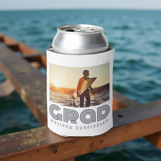 Graduate 20XX Retro Cool Simple Grad Year Can Cooler (Creator Uploaded)