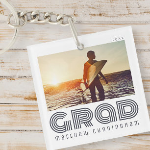 Graduate 20XX Retro Cool Simple Grad Year Key Ring