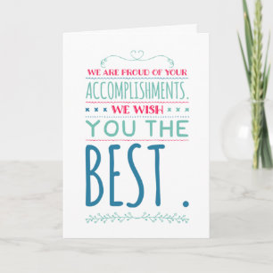 Graduate Accomplishments Congratulations Card