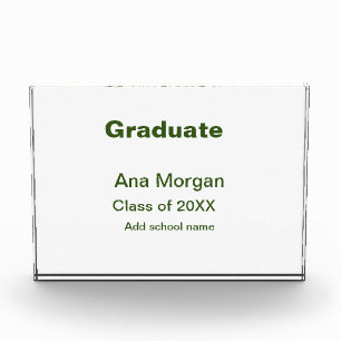 Graduate add name school name class of 20XX simple Photo Block