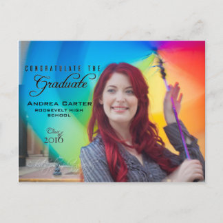 Graduate Announcement Postcard/Invite Photo Insert