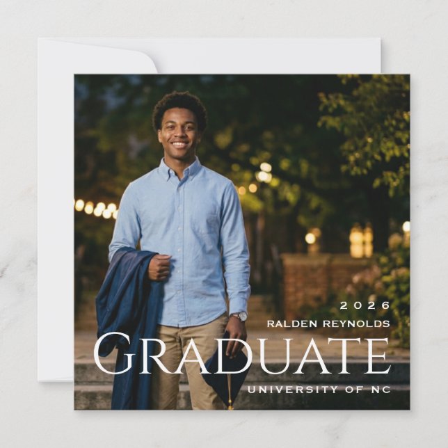 Graduate Announcement Side Type (Front)