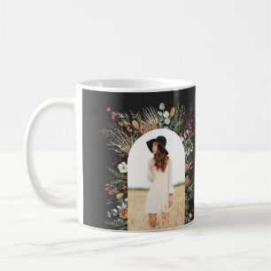Graduate arch 1 photo black botanical modern mug