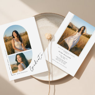 Graduate Arch Photo   Graduation Party Invitation