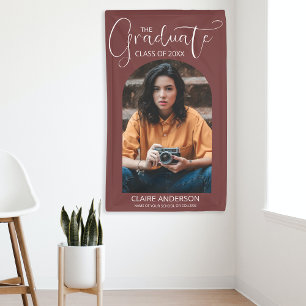 Graduate Arched Photo Graduation Banner