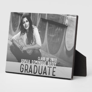 GRADUATE Banner Gift of Graduation Photo Plaque
