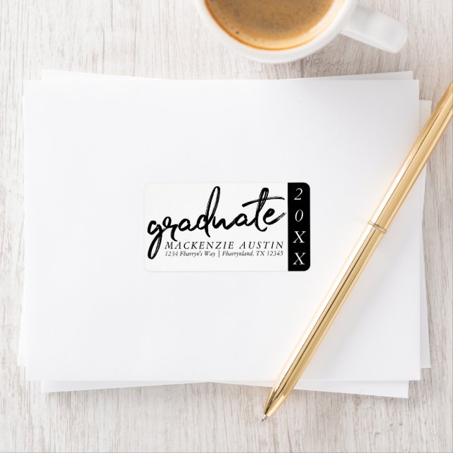 Graduate Black Script | Classic Keepsake with Year Label (Insitu)