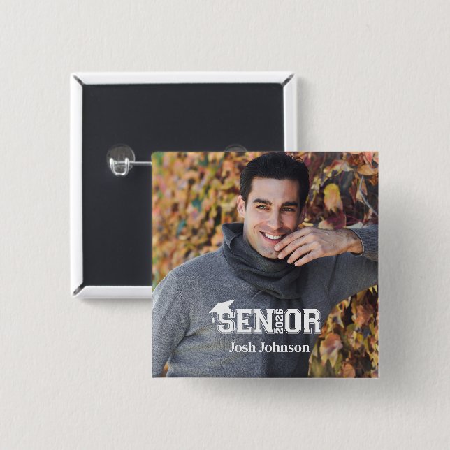 Graduate Button Pin (Front & Back)
