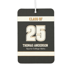 Graduate car Freshener, Grad, sports, Black, Boys Air Freshener