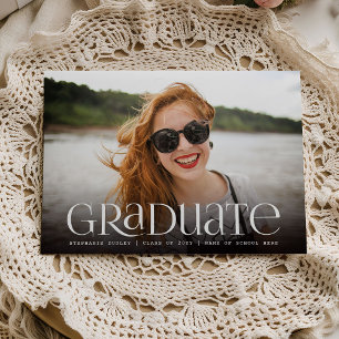 Graduate Celebration Graduation Party 3 Photo Invitation