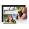 Graduate Chic Script | Simple 2 Photo Keepsake