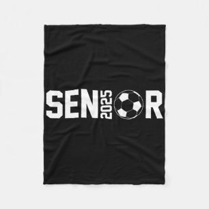 Graduate Cl Of 2025 Senior Soccer Player Graduatio Fleece Blanket