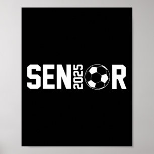 Graduate Cl Of 2025 Senior Soccer Player Graduatio Poster