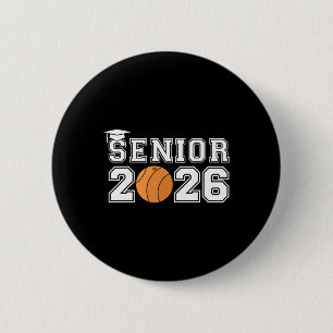 Graduate Cl Of 2026 Senior Lacrosse Player Graduat 6 Cm Round Badge