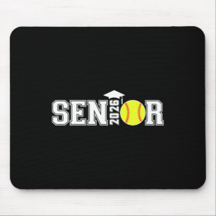 Graduate Cl Of 2026 Senior Softll Player Graduatio Mouse Pad