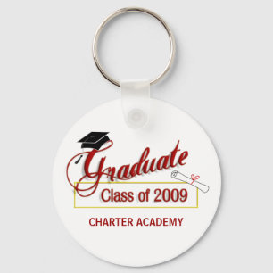 Graduate Class of 2009 Key Ring - Garnet and Gold