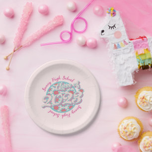 Graduate Class of 2023 elegant Paper Plate