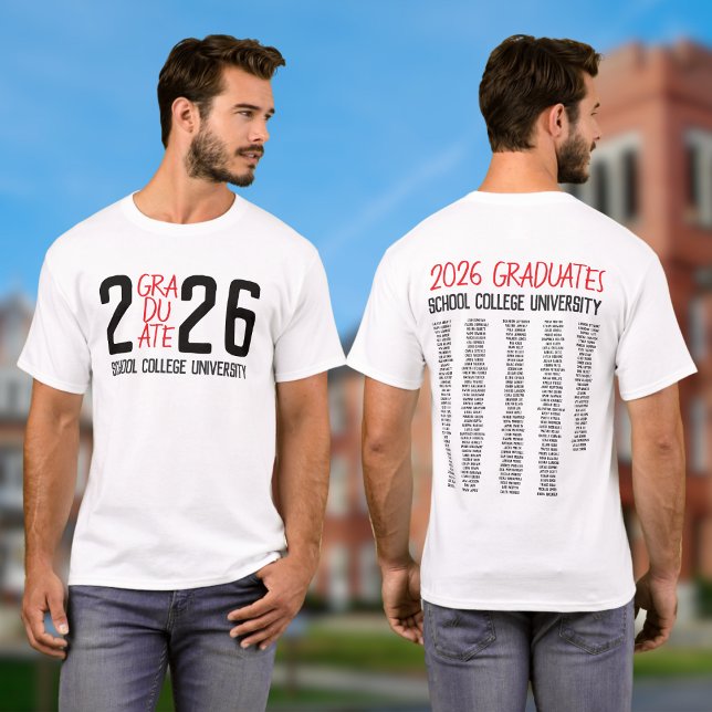 Graduate Class of 2026 Graduation Keepsake T-Shirt (Creator Uploaded)