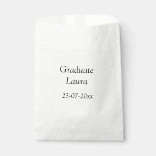 Graduate class of 20xx Congratulate add name date Favour Bag
