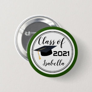 Graduate - Class of 20XX -Personalise 6 Cm Round Badge