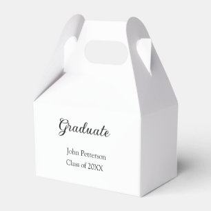 Graduate class of 20XX simple minimal graduation m Favour Box