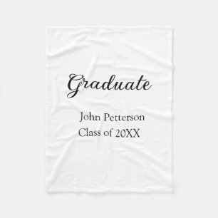 Graduate class of 20XX simple minimal graduation m Fleece Blanket