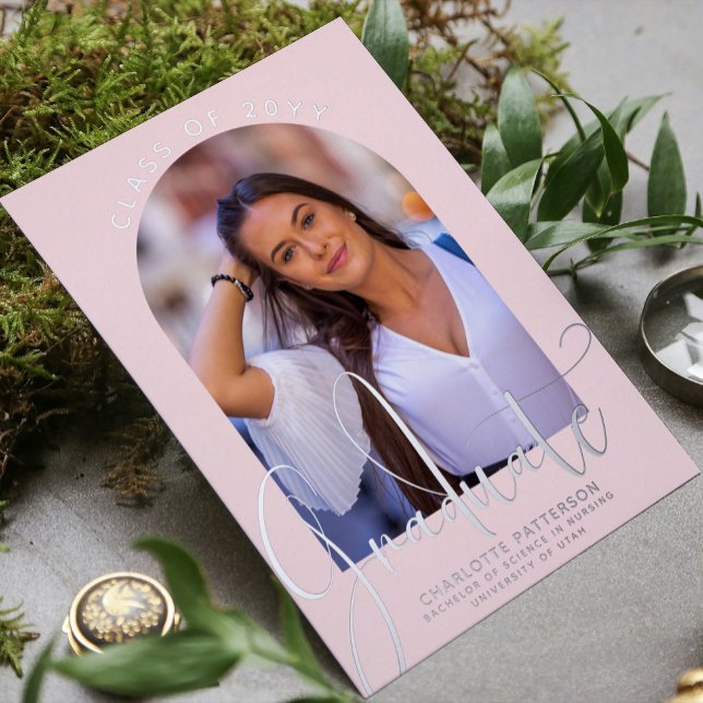 Graduate Class Of Graduation Arch Photo Silver (Creator Uploaded)