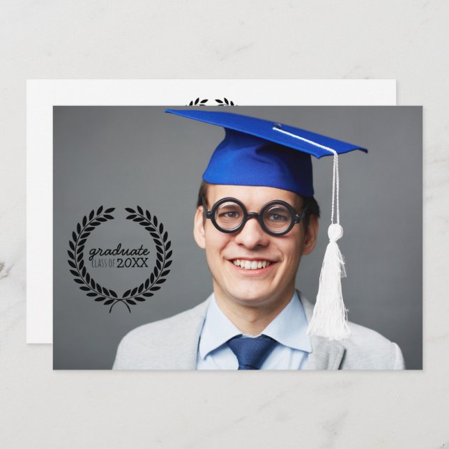 Graduate Class of Photo Invitations (Front/Back)