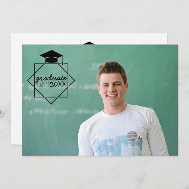 Graduate Class of Photo Invitations (Front/Back)